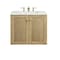 James Martin Vanities Laurent 30in Single Vanity, Light Natural Oak w/ 3 CM Ethereal Noctis Top 545-V30-LNO-3ENC - alternate 6
